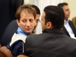 Babak Zanjani in a Tehran court in 2016, the year he received a death sentence for ‘corruption on earth.’