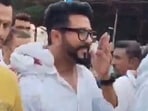 Raj Chakraborty had to leave the premises amid loud slogans and boos.