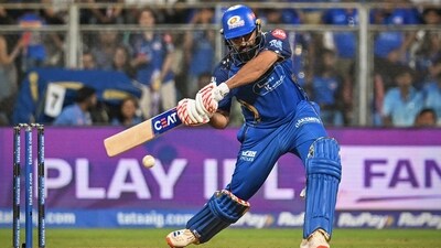 Rohit Sharma scored 84 runs off 44 balls and played a crucial role in MI's chase. (ANI Picture Service) Rohit Sharma scored 84 runs off 44 balls and played a crucial role in MI's chase. (ANI Picture Service)