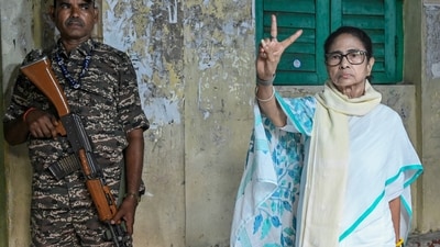 In her video message, which was issued just as ECI trends showed the BJP leading in the West Bengal assembly election results, the chief minister added workers of the polling body have stopped counting votes, especially in those areas where the Trinamool Congress is in the lead. (PTI)