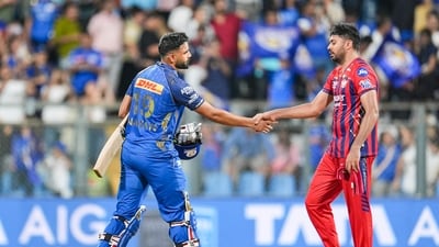 Mumbai Indians chased down the target losing only four wickets and with eight balls remaining in the game. (PTI) Mumbai Indians chased down the target losing only four wickets and with eight balls remaining in the game. (PTI)