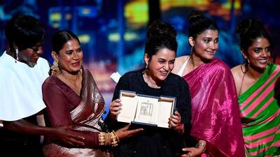 Payal Kapadia and the cast of All We Imagine as Light with the Grand Prix at Cannes 2024. Despite global acclaim, the film missed India’s Oscars entry after the Film Federation of India chose another title, something the Academy’s new rules seek to address by expanding eligibility beyond a single national submission. (AFP) Payal Kapadia and the cast of All We Imagine as Light with the Grand Prix at Cannes 2024. Despite global acclaim, the film missed India’s Oscars entry after the Film Federation of India chose another title, something the Academy’s new rules seek to address by expanding eligibility beyond a single national submission. (AFP)