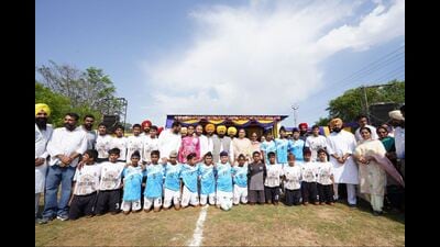 The Punjab chief minister was speaking after inaugurating 250 rural sport grounds in the state. (HT) The Punjab chief minister was speaking after inaugurating 250 rural sport grounds in the state. (HT)