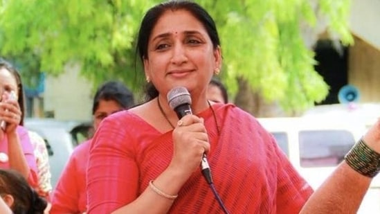 Sunetra Pawar crosses 1 lakh votes. (HT_PRINT)