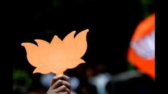 Instead of public celebrations on the streets, party workers gathered at the city unit office to discuss the victory (REPRESENTATIVE PHOTO)