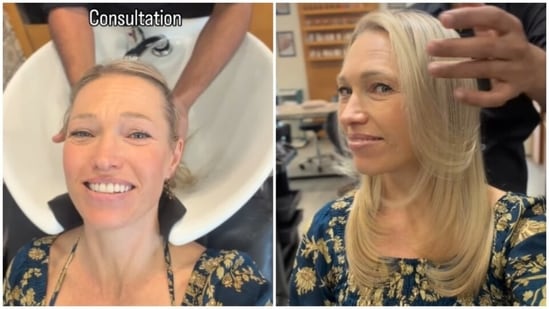 During her trip to India, Monique experienced an enriching hair care session; the comprehensive treatment included deep conditioning and a haircut. (Instagram/ blisswithmonique_)