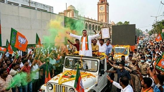 Nandigram election results LIVE: BJP's Suvendu Adhikari is on his way to win the Nandigram seat again. (Image generated by AI)