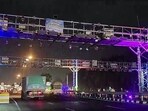 National Highway Authority of India (NHAI) launched India's first barrierless tolling system at the Choryasi Toll Plaza in Surat.(ANI Video Grab )