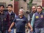 New Delhi, Apr 28 (ANI): Narcotics Control Bureau (NCB) officials take custody of wanted drug trafficker Mohammed Salim Dola at IGI Airport, Dola was brought back from Turkey under 'Operation Global-Hunt' and is set to be presented before a local court later today, in New Delhi on Tuesday. (ANI Video Grab) (ANI Video Grab) New Delhi, Apr 28 (ANI): Narcotics Control Bureau (NCB) officials take custody of wanted drug trafficker Mohammed Salim Dola at IGI Airport, Dola was brought back from Turkey under 'Operation Global-Hunt' and is set to be presented before a local court later today, in New Delhi on Tuesday. (ANI Video Grab) (ANI Video Grab)