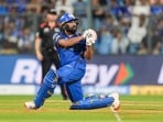 Rohit Sharma during an Indian Premier League (IPL) 2026 T20 cricket match between Mumbai Indians and Lucknow Super Giants, in Mumbai