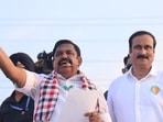 Palaniswami, 72, won the Edappadi Assembly segment by securing 1,48,933 votes. (@EPSTamilNadu)