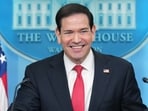 Secretary of State Marco Rubio speaks during a press briefing in the James Brady Press Briefing Room at the White House in Washington.