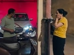 A techie revealed a BMW as a surprise gift for his parents, leaving them shocked. A techie revealed a BMW as a surprise gift for his parents, leaving them shocked.