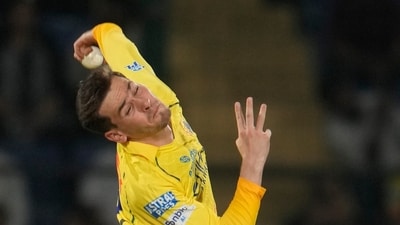Noor Ahmad led Chennai's bowling effort that left DC reeling at 69/5 inside the 11th over of the innings. (AP)
