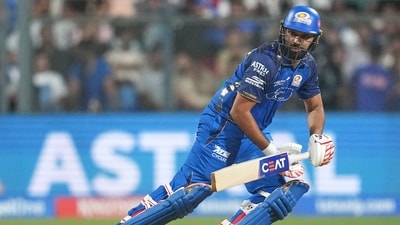 Rohit Sharma played a knock of 84 runs off 44 balls to setup Mumbai Indians' win (AP) Rohit Sharma played a knock of 84 runs off 44 balls to setup Mumbai Indians' win (AP)