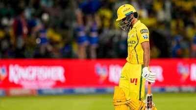 CSK lost Ruturaj Gaikwad very early in the chase of 156. (PTI)