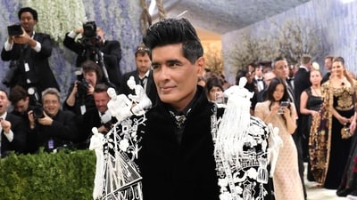 Manish Malhotra attends the 2026 Met Gala in his own creation. (Getty Images via AFP) Manish Malhotra attends the 2026 Met Gala in his own creation. (Getty Images via AFP)