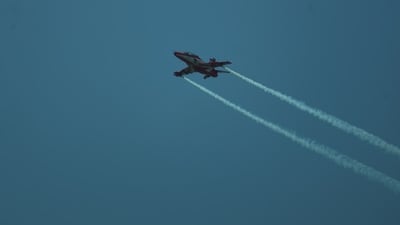 The aircraft, identified as a KC-135 Stratotanker, went off radar on Tuesday after declaring an emergency over the Persian Gulf (Unsplash/ Representational Photo) The aircraft, identified as a KC-135 Stratotanker, went off radar on Tuesday after declaring an emergency over the Persian Gulf (Unsplash/ Representational Photo)
