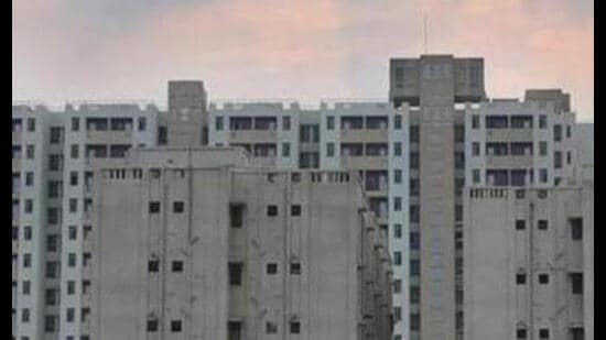 The additional 936 flats are located in Pocket 6, Sector A1-A4 of Narela. (Amal KS/HT PHOTO)