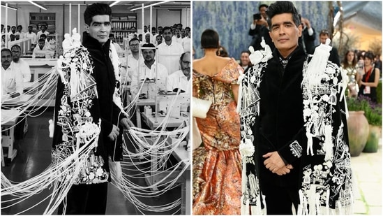 Manish Malhotra's Met Gala look celebrates Mumbai's artisans and Indian craftsmanship. (Instagram/@manishmalhotra05)