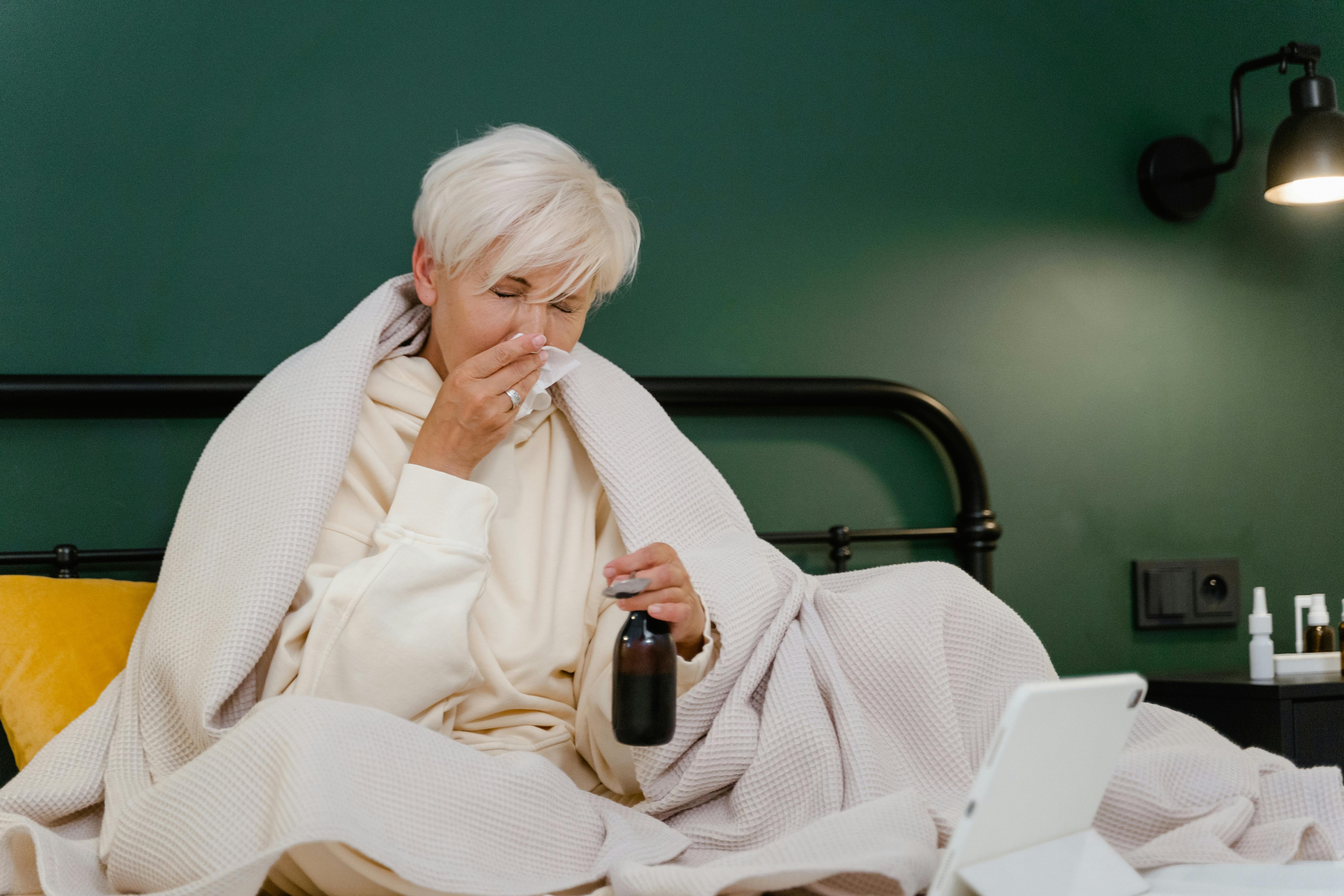 Allergies affect the nose, eyes, and sinuses above the throat, while asthma affects the lungs, below it. (Pexel)