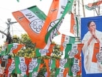 Traffic passes along a street leading towards the residence of West Bengal Chief Minister Mamata Banerjee, leader of Trinamool Congress (TMC), a day after her party failed to secure a majority in the West Bengal state legislative assembly election in Kolkata.