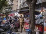 Mumbai, India – April 12, 2025: Residents of Thakur Village staged a protest against the growing number of unauthorized hawkers operating outside D-Mart, citing issues such as congestion, hygiene concerns, and encroachment on public spaces. Despite repeated complaints to local authorities, no action had been taken, prompting citizens to gather and demand stricter enforcement of hawker regulations. The protest took place in Mumbai, India, on Saturday, April 12, 2025. (Photo by Satish Bate / Hindustan Times) (Hindustan Times)