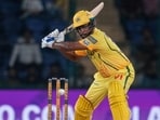 Sanju Samson plays a shot against Delhi Capitals. (AP)