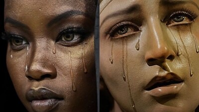 Anok Yai stunned at the Met Gala in a dramatic Balenciaga look inspired by “Mater Dolorosa." (Instagram) Anok Yai stunned at the Met Gala in a dramatic Balenciaga look inspired by “Mater Dolorosa." (Instagram)