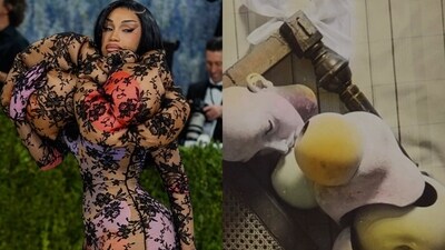 Cardi B made a dramatic Met Gala appearance in Marc Jacobs, drawing inspiration from Hans Bellmer’s “The Doll” with an avant-garde, surreal twist. (Instagram) Cardi B made a dramatic Met Gala appearance in Marc Jacobs, drawing inspiration from Hans Bellmer’s “The Doll” with an avant-garde, surreal twist. (Instagram)