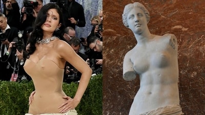 Kylie Jenner turned heads at the Met Gala in a sculptural Schiaparelli ensemble inspired by the iconic “Venus de Milo." (Instagram) Kylie Jenner turned heads at the Met Gala in a sculptural Schiaparelli ensemble inspired by the iconic “Venus de Milo." (Instagram)