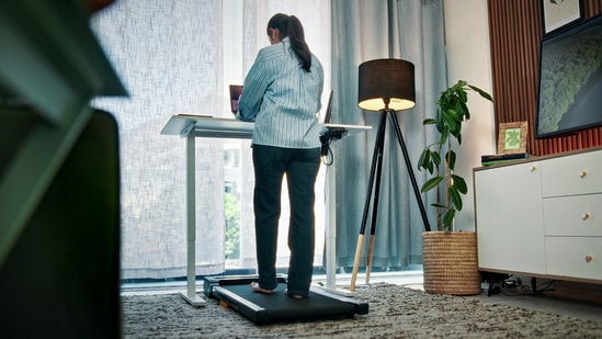 Under-desk walking pads to help you stay active while you work (Adobe)