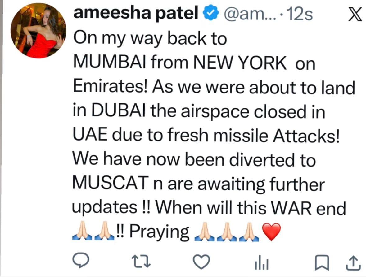 Ameesha Patel on social media Ameesha Patel on social media