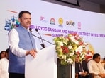 Fadnavis was addressing a gathering in Nashik during the ‘Kumbh Udyog Sangam and Nashik district Investment Summit’ ahead of the Simhastha Kumbh Mela. (HT PHOTO) Fadnavis was addressing a gathering in Nashik during the ‘Kumbh Udyog Sangam and Nashik district Investment Summit’ ahead of the Simhastha Kumbh Mela. (HT PHOTO)