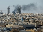 Smoke rises above the city, amid the U.S.-Israeli conflict with Iran, in Riyadh, Saudi Arabia, March 5, 2026. 