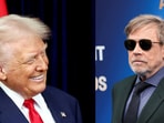 Donald Trump (L) and Mark Hamill.