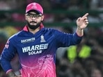 Rajasthan Royals' captain Riyan Parag was under fire recently after TV cameras caught him vaping inside the dressing room. (AFP)