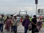 The aircraft remained grounded at Chandigarh Airport on Wednesday for technical and safety inspections. (HT Photo)
