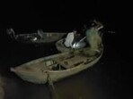 The boat was carrying 10 people, four of whom swam to safety. (SOURCED IMAGE)