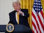 Trump said that the American warships were not hit but "great damage was done to Iranian attackers."