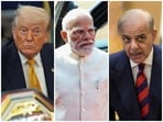 US President Donald Trump (extreme left) has time and again claimed a role in brokering a ceasefire between India and Pakistan after Operation Sindoor.