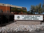A view of the Pima County Sheriff's Department office, as the search for Nancy Guthrie continues. 