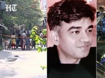 Police personnel investigate after BJP leader Suvendu Adhikari's personal assistant Chandranath Rath was allegedly shot dead, in Madhyamgram