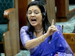 মহুয়া মৈত্র। (ফাইল ছবি, সৌজন্যে সংসদ টিভি)