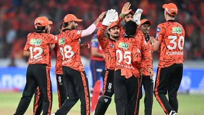 Sunrisers Hyderabad's players celebrate after the dismissal of Punjab Kings' captain Indian cricket player Shreyas Iyer during the 2026 Indian Premier League (IPL) T20 match (AFP) Sunrisers Hyderabad's players celebrate after the dismissal of Punjab Kings' captain Indian cricket player Shreyas Iyer during the 2026 Indian Premier League (IPL) T20 match (AFP)