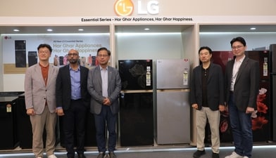 LG leadership at the 'All-New' Essentials Series launch. (LG)