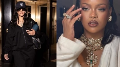 Rihanna keeps the glamour going after the Met Gala with Sabyasachi jewellery. (Credits: Instagram) Rihanna keeps the glamour going after the Met Gala with Sabyasachi jewellery. (Credits: Instagram)
