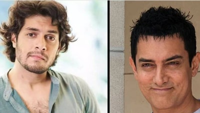 আমির খান পুত্র জুনায়েদ খান।
