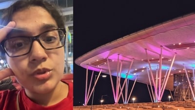 A Bengaluru woman shared how it took her 3.5 hours to reach the airport from Bellandur. (Instagram/wanderwithsakshi) A Bengaluru woman shared how it took her 3.5 hours to reach the airport from Bellandur. (Instagram/wanderwithsakshi)