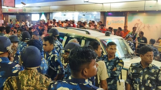 Security beefed up after BJP leader Suvendu Adhikari's personal assistant Chandranath Rath was shot at from close range by unidentified assailants, according to sources, in West Bengal's North 24 Parganas, Wednesday night, May 6, 2026. (PTI)
